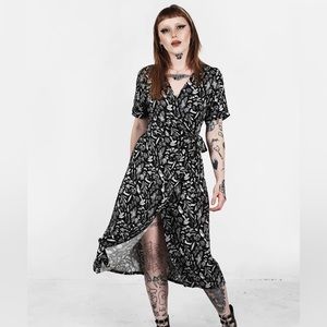 Disturbia Witchy Forest Magic Wrap Dress